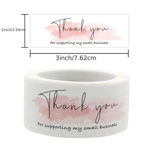 Thank You For Supporting My Small Business Stickers  Set of 120.  Sealed and NWT - Picture 5 of 5